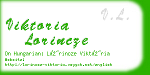 viktoria lorincze business card